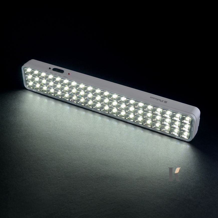Переносна світлодіодна панель-ліхтар лампа Pelsan на акумуляторі 60 діодів (настільна/стінна), Білий
