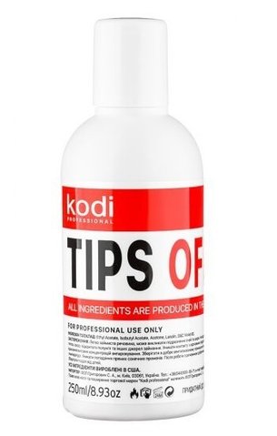 Купити Засіб для зняття гель-лаку Kodi Tips Off 250 мл , ціна 96 грн, фото 1