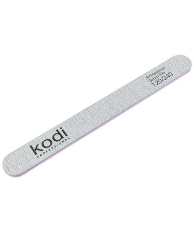 Купити №142 Пилка для нігтів Kodi пряма 120/240 (колір: світло-сірий, розмір: 178/19/4) , ціна 25 грн, фото 1