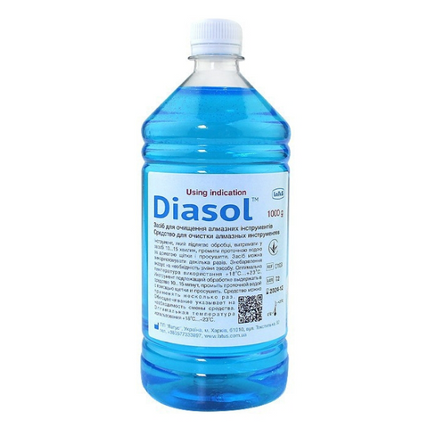 Купить Жидкость для очистки и дезинфекции алмазных инструментов Diasol 1000 мл , цена 299 грн, фото 1