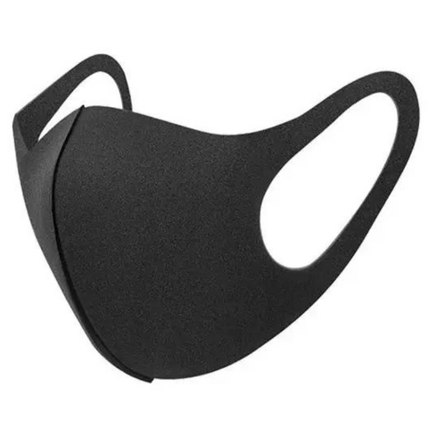 Защитная многоразовая тканевая черная маска Fashion Mask, Черный