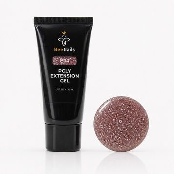 Купити Полігель з глітером Bee Nails S04, 30 г , ціна 220 грн, фото 1