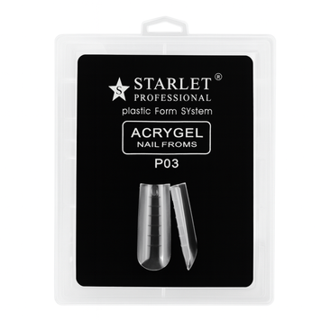 Купити Верхні форми для нарощування нігтів Starlet Professional Universal P03, квадрат, 120 шт. , ціна 115 грн, фото 1