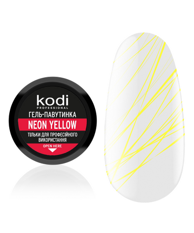 Гель-паутинка для ногтей Spider gel Kodi Professional Neon Yellow, 4 мл, 4 мл