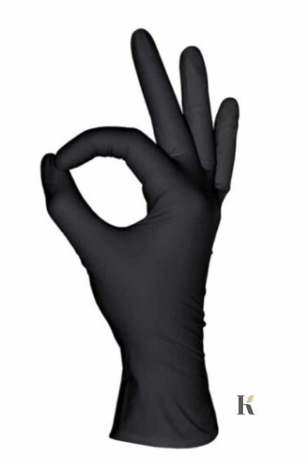 Купить Перчатки нитриловые Mediok (100 штук, неопудренные, нестерильные, черные) , цена 260 грн, фото 4