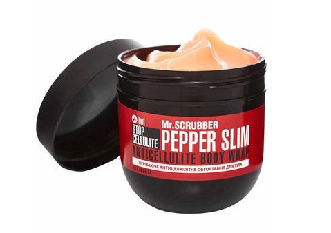Зігрівальне антицелюлітне обгортання для тіла Stop Cellulite Pepper Slim Mr.SCRUBBER 250  мл
