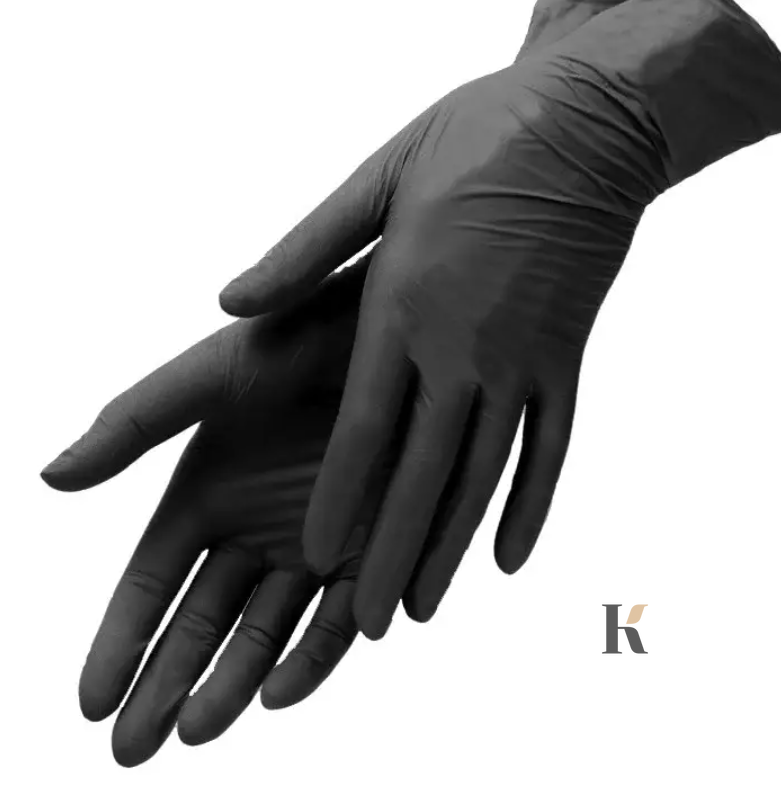 Купить Перчатки нитриловые Mediok (100 штук, неопудренные, нестерильные, черные) , цена 260 грн, фото 2