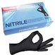 Перчатки нитриловые Mediok «S» (100 штук, неопудренные, нестерильные, черные)