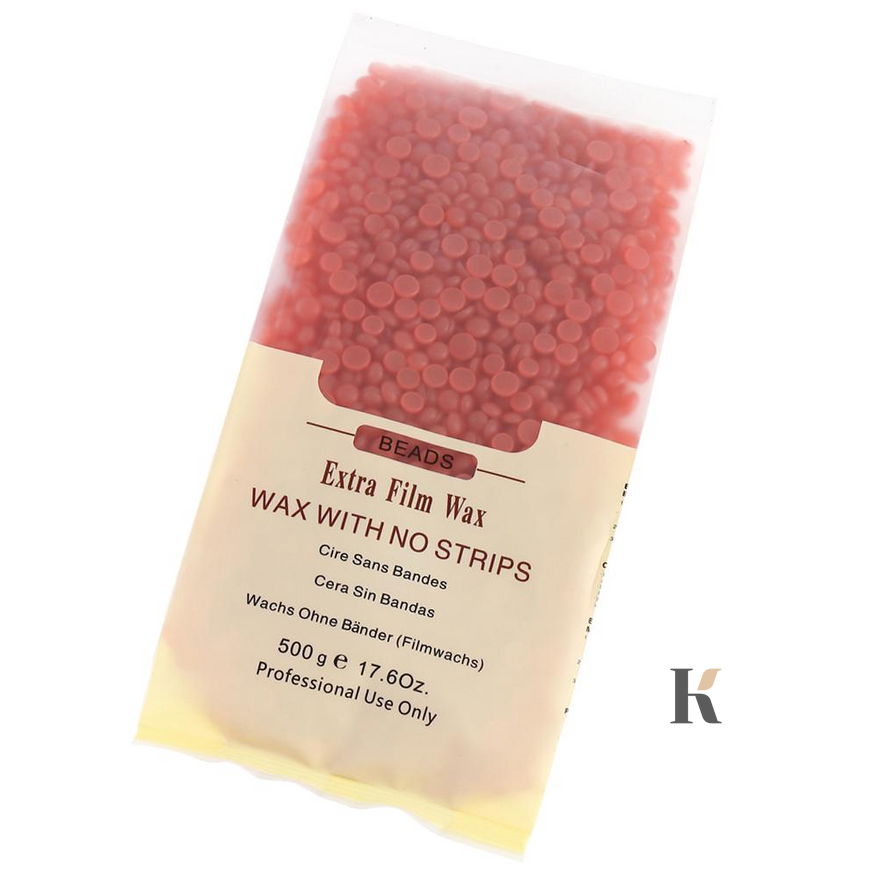 Купити Гарячий віск для депіляції у гранулах Extra Film Wax (500 г, рожевий) , ціна 252 грн, фото 1