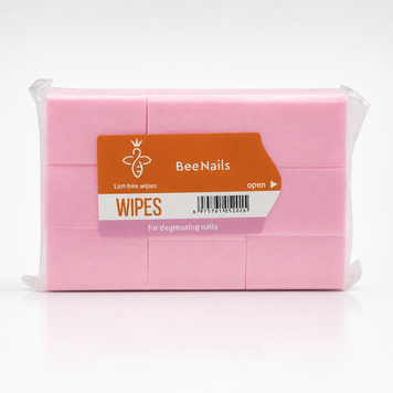 Купить Безворсовые салфетки Bee Nails розовые, 630 шт , цена 52 грн, фото 1