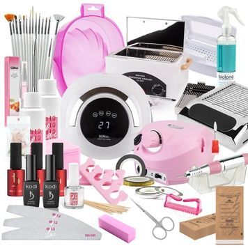 Купить Стартовый набор для маникюра с лампой и фрезером Kodi (лампа Sun 5q-5t 120 вт, фрезер Bucos 35000 об, вытяжка 45 вт, сухожар) , цена 3 290 грн, фото 1