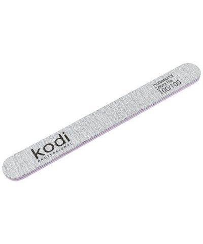 Купить №133 Пилка для ногтей Kodi прямая "100/100 (цвет: светло-серый, размер: 178/19/4) , цена 25 грн, фото 1