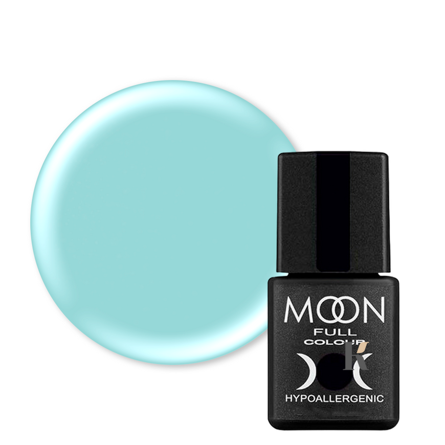 Гель лак Moon Full Breeze color №416 (чистий блакитний океан), Breeze Color, 8 мл, Емаль