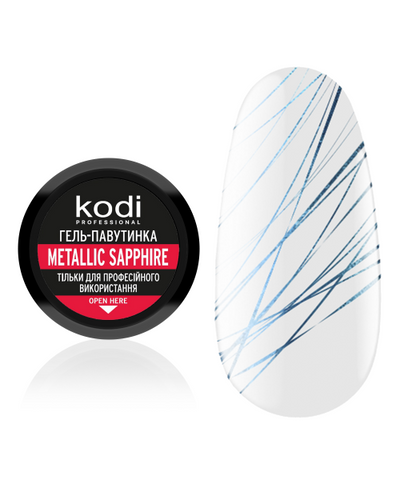 Гель-павутинка для нігтів Spider gel Kodi Professional Metallic Sapphire, 4 мл, 4 мл