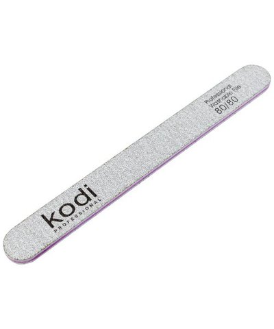 Купити №132 Пилка для нігтів Kodi пряма 80/80 (колір: світло-сірий, розмір: 178/19/4) , ціна 25 грн, фото 1