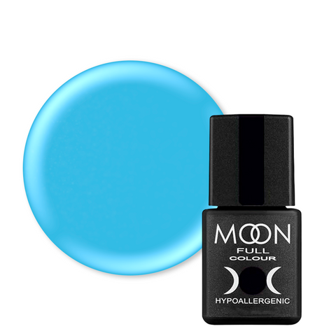 Гель лак Moon Full Breeze color №417 (блідо-васильковий), Breeze Color, 8 мл, Емаль