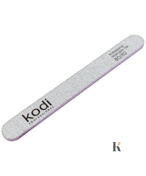 Купити №132 Пилка для нігтів Kodi пряма 80/80 (колір: світло-сірий, розмір: 178/19/4) , ціна 25 грн, фото 1