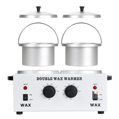 Купити Баночний воскоплав Double Wax Warmer AD-800 на 2 банки Білий , ціна 572 грн, фото 2