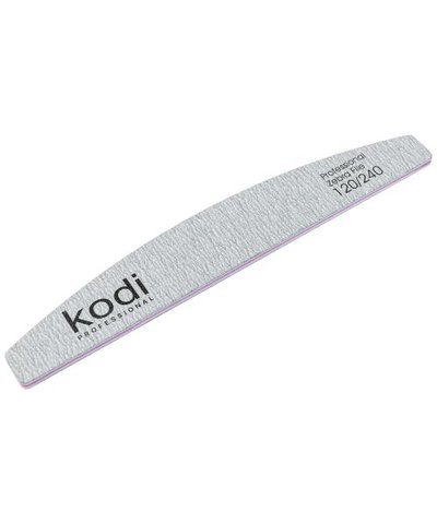Купити №131 Пилка для нігтів Kodi "Півмісяць" 120/240 (колір: світло-сірий, розмір: 178/28/4) , ціна 30 грн, фото 1