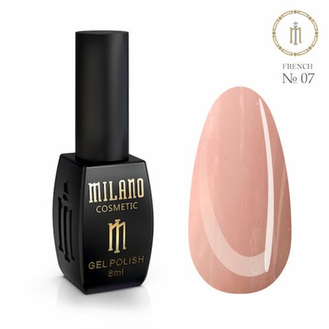 Купити Гель лак Milano Cosmetic FRENCH 8 ML №07 8 мл , ціна 135 грн, фото 1