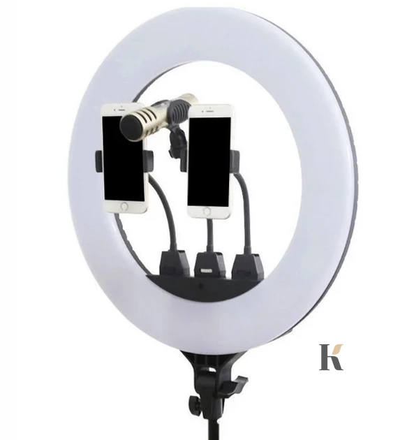 Купить Профессиональная кольцевая лампа R-14 36 см (3 крепления) , цена 899 грн, фото 3