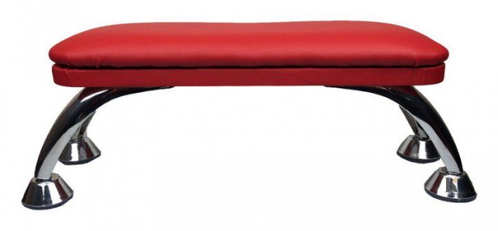 Купить Маникюрная подставка для рук на хромированных ножках (красная) , цена 685 грн, фото 1