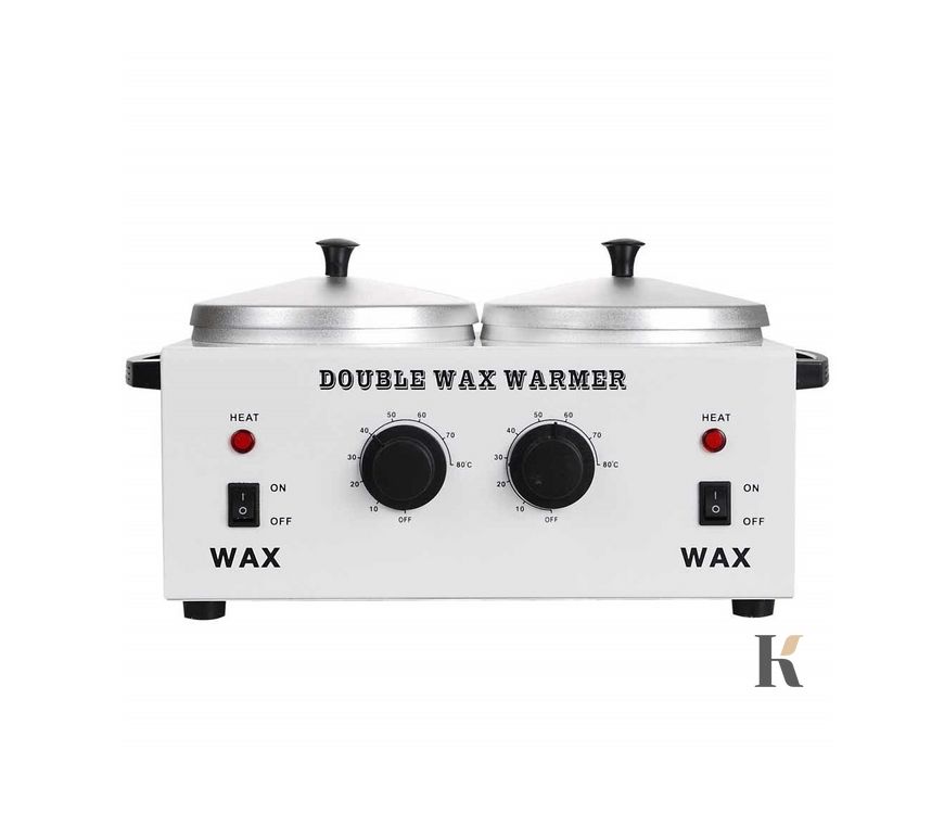 Купити Баночний воскоплав Double Wax Warmer AD-800 на 2 банки Білий , ціна 572 грн, фото 1