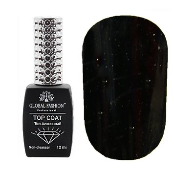 Купити Топ без липкого шару з гліттером "Galaxy Top Coat", Global Fashion 12 мл, №01 , ціна 195 грн, фото 1