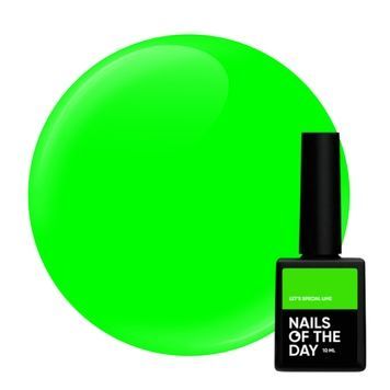 Купить Гель-лак NAILSOFTHEDAY Let's Special Lime (10 мл, неоново-салатовый) , цена 205 грн, фото 1