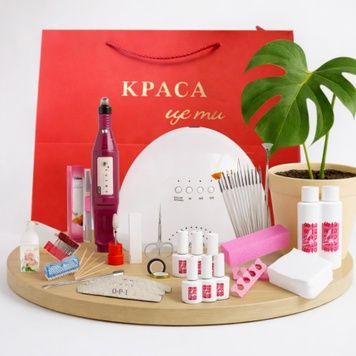 Купить Стартовый набор для маникюра с лампой и фрезером Oh La Lac (лампа Sun One 48 вт, фрезер Bucos 20000 об) , цена 889 грн, фото 1