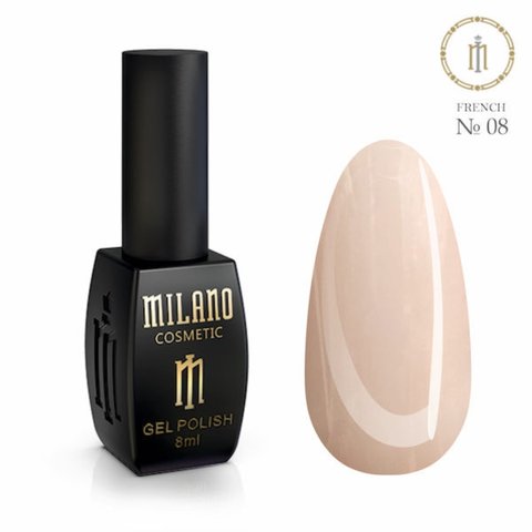 Купити Гель лак Milano Cosmetic FRENCH 8 ML №08 8 мл , ціна 135 грн, фото 1