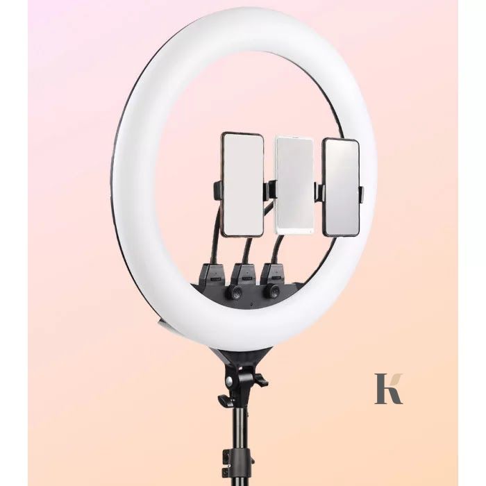 Купити Кільцева LED лампа R-18 45 cм (3 кріплення  ,пульт) , ціна 1 420 грн, фото 3