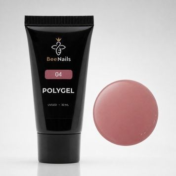 Купить Камуфлирующий полигель Bee Nails 04 тёплый розовый, 30 г , цена 200 грн, фото 1