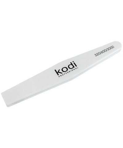 Купить №176 Полировщик для ногтей Kodi 320/600/3000 (цвет: белый, размер:178*28*7.5 мм) , цена 72 грн, фото 1