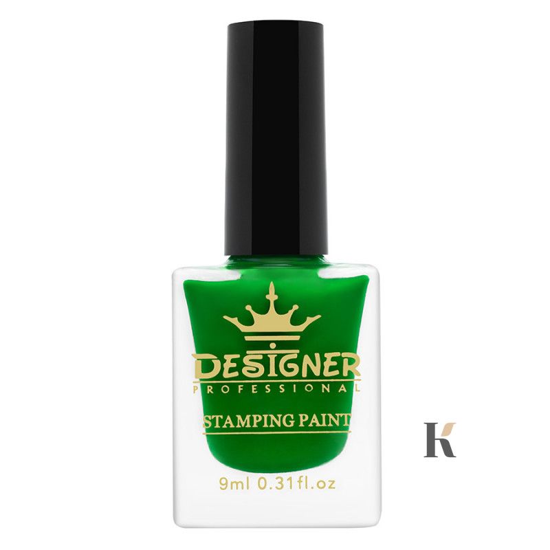 Купити Лак-фарба Stamping Paint Designer №13 – для стемпінгу (зелена, 9 мл) , ціна 60 грн, фото 1