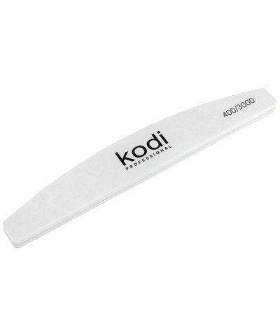 Купити №175 Полірувальник для нігтів Kodi 400/3000 (колір: білий, розмір:178*28*7.5 мм) , ціна 72 грн, фото 1