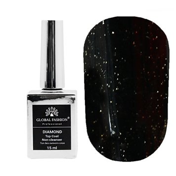 Купити Топ без липкого шару з гліттером "Galaxy Top Coat", Global Fashion 15 мл №02 , ціна 215 грн, фото 1