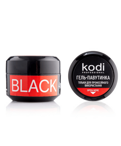 Гель-паутинка для ногтей Spider gel Kodi Professional, 4 мл (цвет: black), 4 мл