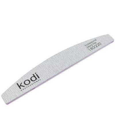 Купить №128 Пилка для ногтей Kodi "Полумесяц" 180/220 (цвет: светло-серый, размер: 178/28/4) , цена 30 грн, фото 1