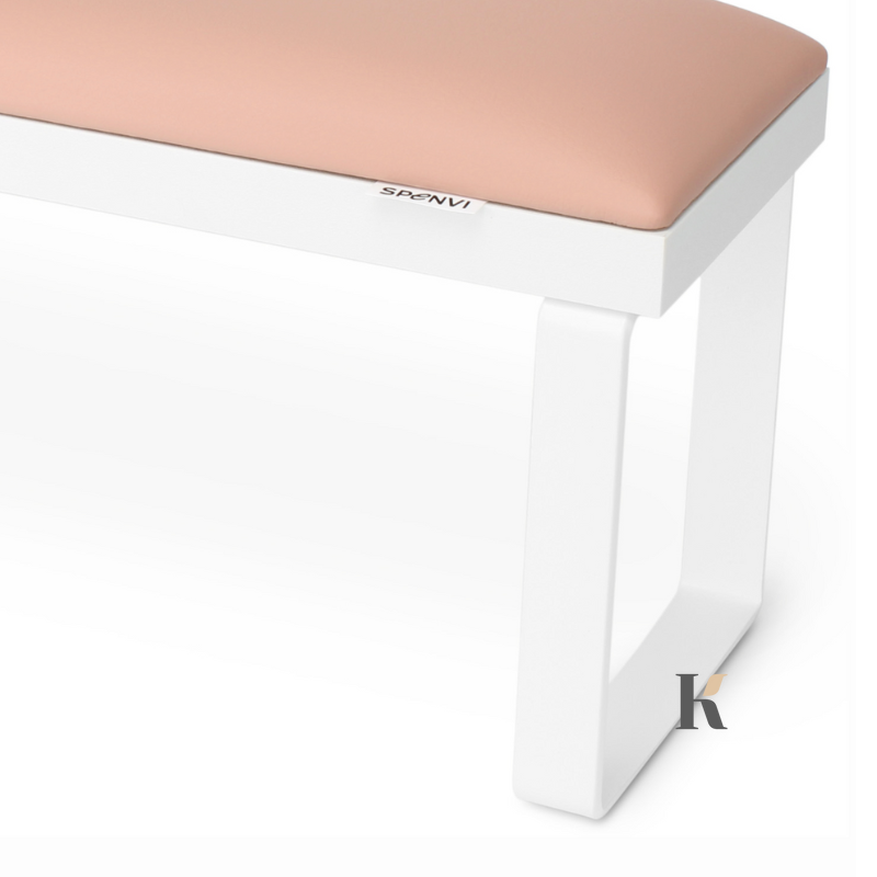 Купити Підставка для манікюру Spenvi Loft Light Pink на знімних білих металевих ніжках на білій основі , ціна 780 грн, фото 2