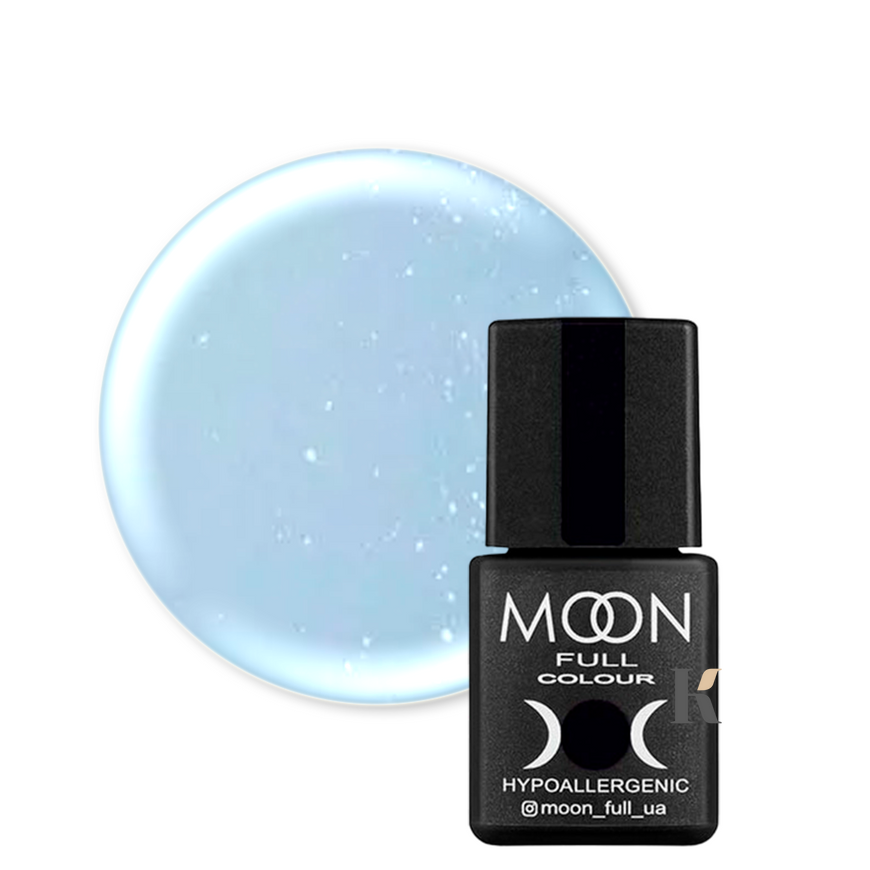 Купити Кольорова база Moon Full BARBIE Color 8 мл №02 (ніжно-блакитний з дрібним шиммером) , ціна 140 грн, фото 1