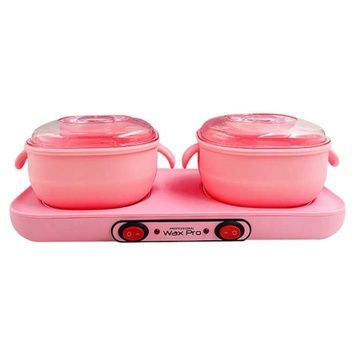 Купити Воскоплав баночний Wax Pro YSM-8008А 2в1 Pink (100 Вт, 2&times;400 мл) , ціна 615 грн, фото 1