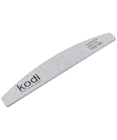 Купить №127 Пилка для ногтей Kodi "Полумесяц"100/180 (цвет: светло-серый, размер: 178/28/4) , цена 30 грн, фото 1