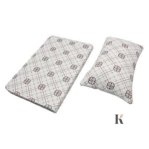 Купити Набір для манікюру: килимок + підлокітник для рук (бежевий, з квітковим принтом) , ціна 220 грн, фото 2