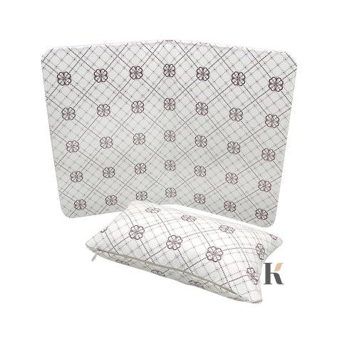 Купить Набор для маникюра: коврик + подлокотник для рук (бежевый, с цветочным принтом) , цена 220 грн, фото 4