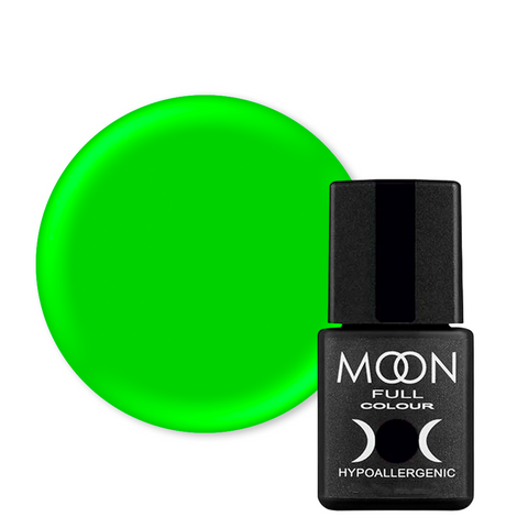 Гель лак Moon Full Neon №702 (ярко-салатовый), Moon Full Neon, 8 мл, Неоновый
