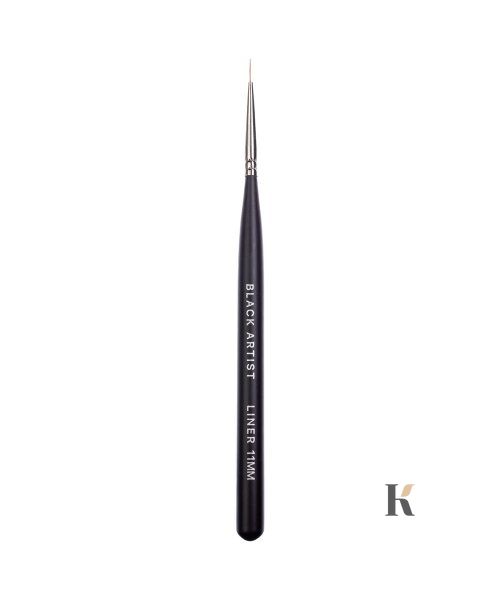 Купити Пензлик для розпису "Black Artist" Liner 11mm Kodi (ручка: чорна, ворс: нейлон) , ціна 237 грн, фото 1