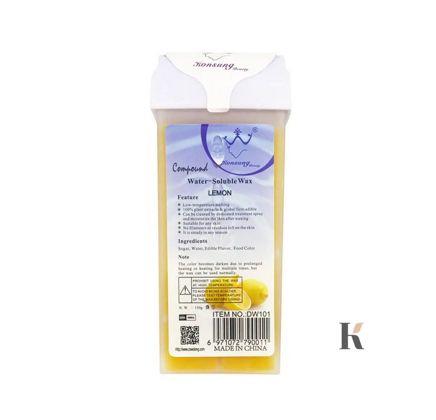 Купити Віск в касеті для депиляції Konsung 100 мл Лимон , ціна 36 грн, фото 1