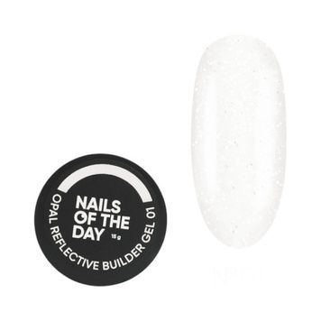 Купити Гель для нарощування NAILSOFTHEDAY OPAL Reflective Builder Gel №01 (15 мл, молочний) , ціна 275 грн, фото 1