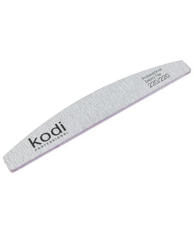 Купить №126 Пилка для ногтей Kodi "Полумесяц" 220/220 (цвет: светло-серый, размер: 178/28/4) , цена 30 грн, фото 1